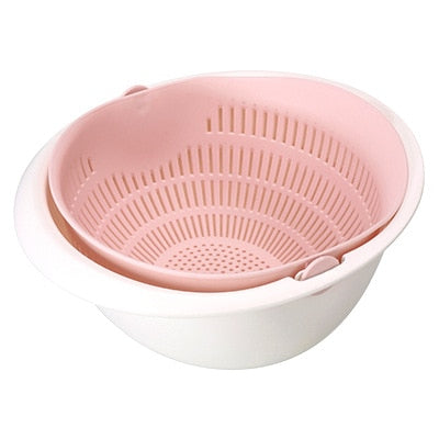 Silicone Double Drain Basket Bowl