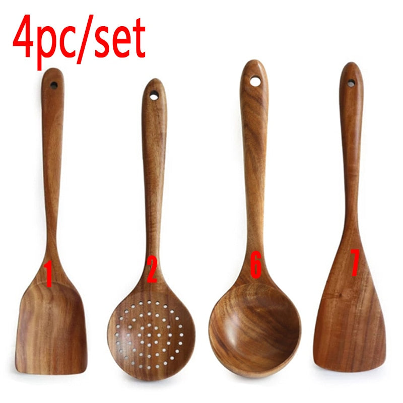 Thailand Teak Natural Wood Tableware