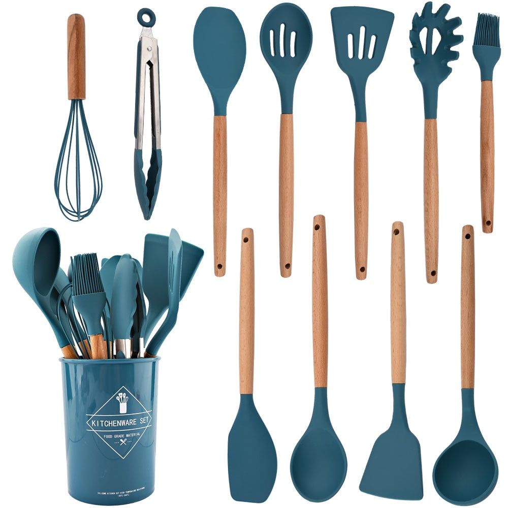 Heat Resistant Silicone Kitchenware Cooking Utensils