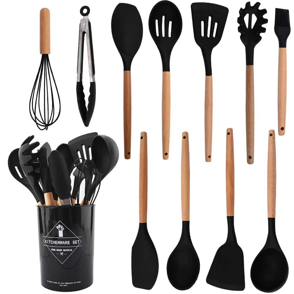 Heat Resistant Silicone Kitchenware Cooking Utensils