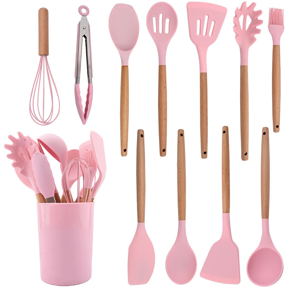Heat Resistant Silicone Kitchenware Cooking Utensils – Go Food